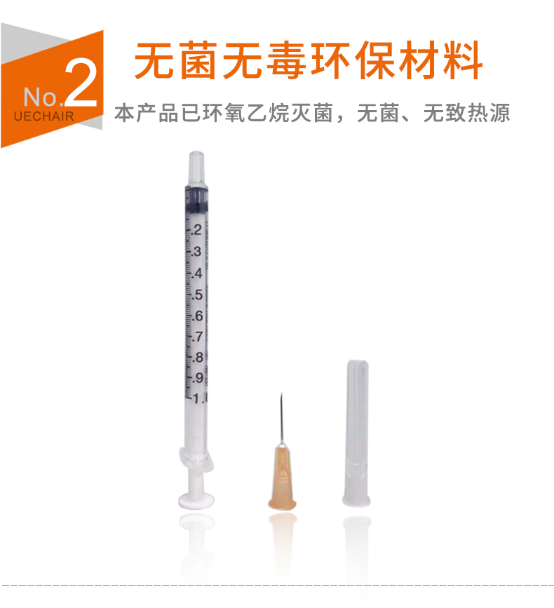 碧迪（BD）一次性使用無(wú)菌注射器 1ml（帶針）