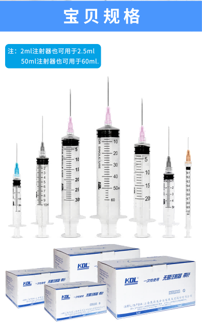 一次性使用螺口注射器 2ml帶針